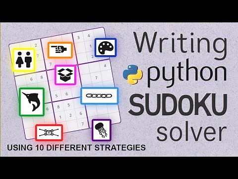 Sudoku Solver in Python (using 10 different solving strategies)