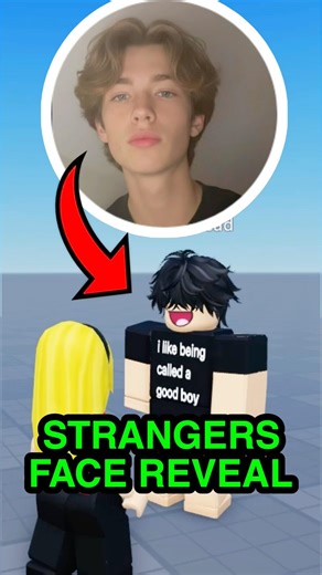 Strangers face reveal on roblox😳 #roblox #shorts #funny