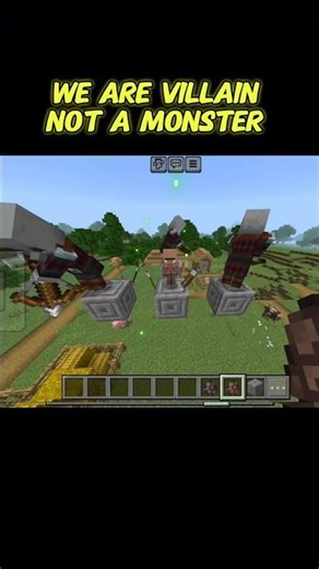 we are villains not a monster. #minecraft