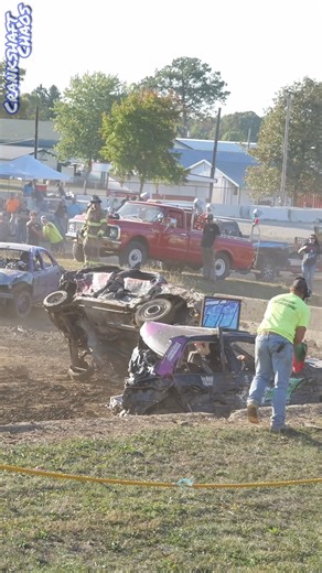 2025 Norwalk fall demolition derby. Watch full event on Youtube https://www.youtube.com/@crankshaftchaos/videos #demolitionderby #demoderby | Crankshaft Chaos