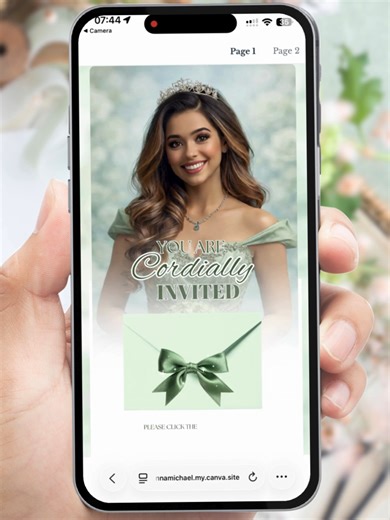 ✨ Make your Quinceañera unforgettable! ✨ This digital Quinceañera invitation is fully editable in Canva — no printing, no stress. Perfect for sharing via text, WhatsApp, or social media. ✔️ Edit on your phone or computer ✔️ Instant download ✔️ Elegant & modern XV design ✔️ Perfect for last-minute parties 🎉 Save time. Share instantly. Celebrate in style. 👉 Link in bio to edit today #quinceañera #quinceanera #sweet16 #sweet16party #xv #xvyears #15años #16birthday #misxv #sweet16vibes #quinceinsp
