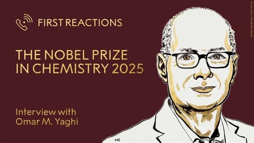 First reactions | Omar Yaghi, Nobel Prize in Chemistry 2025 | Telephone interview | Islam Zekry
