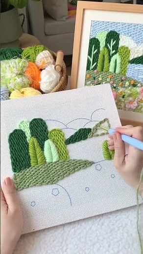 How to make a easy punch needle work #punching
