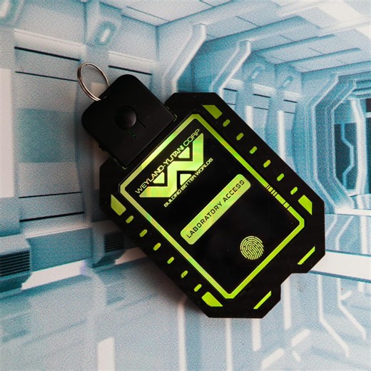 Personalized Sci-fi LED Accessory, Weyland, Aperture, Umbrella, Cyberdyne, Biohazard, and More, Rechargeable Badge for Cosplay & Conventions - Etsy