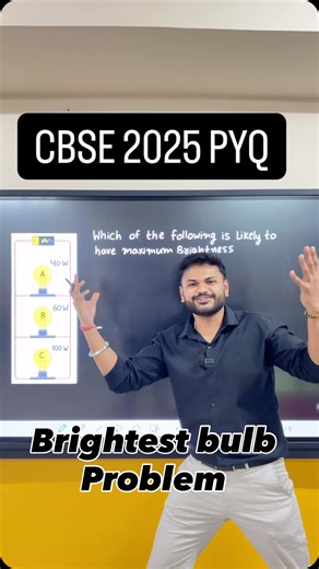 Ankit Upadhyay | PYQ Series — Video 5/100 🔥 Which bulb will glow the brightest in a parallel circuit? Most Class 10 students get this wrong in the CBSE... | Instagram