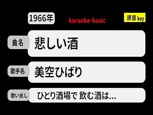 カラオケ， 悲しい酒， 美空ひばり