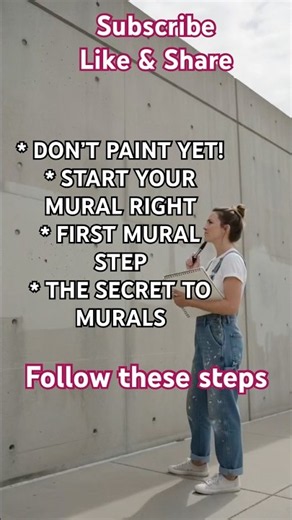 How to Start a Mural Painting 🎨 | The First Step Most Artists Skip