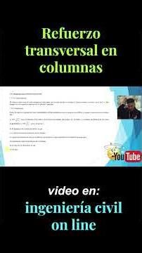 Transverse reinforcement in concrete columns #structuraldesign #civilengineering #reinforcedconcrete