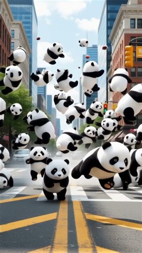 Panda Plush Explosion in the City! 😱🐼