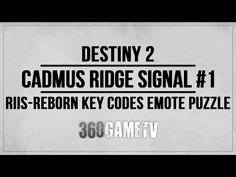 Destiny 2 Cadmus Ridge Signal Buff Location #1 Guide / Tutorial - Riis-Reborn Key Codes Emote Puzzle