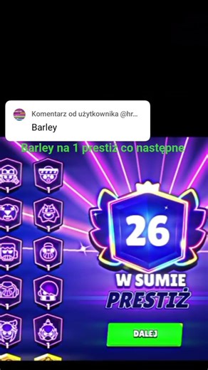 barley na 1 prestiż co następne