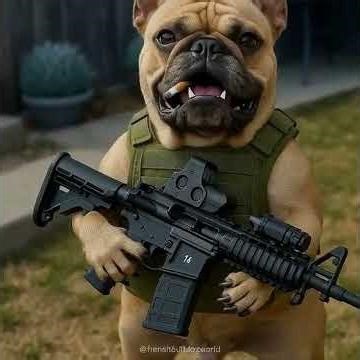 Talking Frenchie DO YOU FEEL LUCKY french bull dog