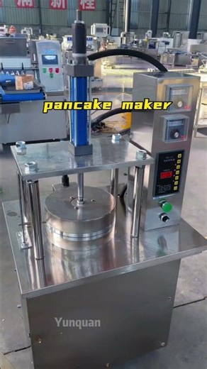 Handmade-style pancake maker with adjustable temperature #pancake press #pancake machine #thin panca