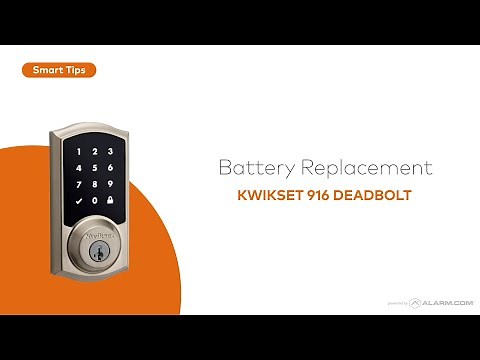 Battery Replacement for the Kwikset 916 Deadbolt