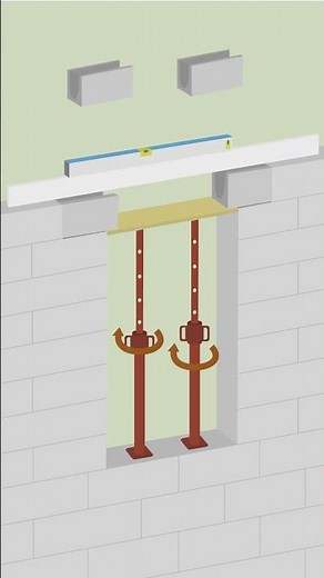 Faire un linteau en utilisant des parpaings en U pour chainage horizontal comme coffrage perdu