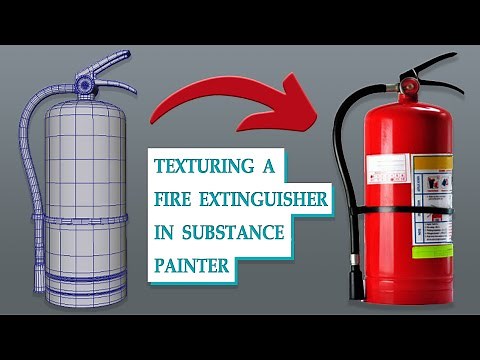 Fire Extinguisher Texture in Substance Painter | Substance Painter | Maya Tutorial for Beginner