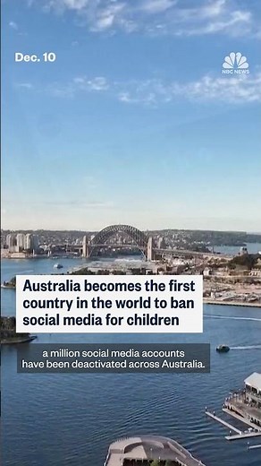 Australia becomes the first country in the world to ban social media for children