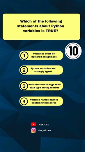 Python Interview Quiz #2 | Can You Pass This in 10 Seconds? 🧠🔥 #shorts