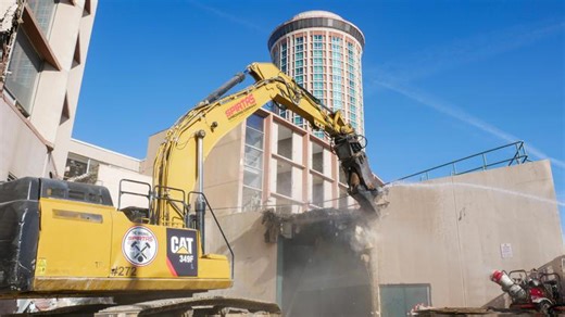 Millennium Hotel demolition begins, launching redevelopment of downtown eyesore