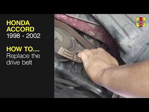 How to Replace the drive belt on the Honda Accord 1998 to 2002