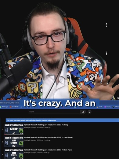 Hytale or Minecraft Modding to learn Programming, a good idea? #hytale #hytalegame #hytalegameplay #hytalemodding #hytalemods #minecraftmodding #gaming #twitchstreamer #hytaleclips #streamclips #streamer #kaupenjoe #coding #programming