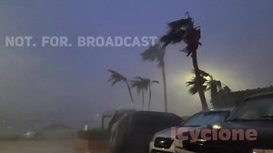 Hey, folks! Hurricane OLAF ended up being kind of a wild chase. It was a small hurricane, so I wasn't impressed with its effects—and I half-expected it to be a dud—until I was about halfway up the highway leading from Cabo San Lucas to San Jose del Cabo. Then the wind started to really rip, and I noticed trees coming down across the highway. By the time I got to San Jose del Cabo, it was a full-on hurricane. The main road was going under water, so I drove up a hill. The wind came in big, scary b