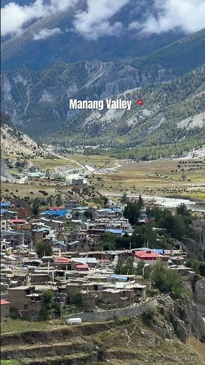 Manang Valley 📍 #manang #nepal #travel #explore #mountains #scenery