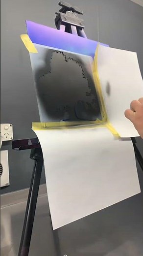 Airbrushing A Tree And Moon Landscape Speed Painting