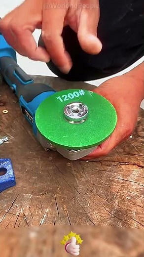 Practical grinding wheel for sharpening knives with angle grinder