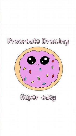 PROCREATE DRAWING Tutorial #shorts