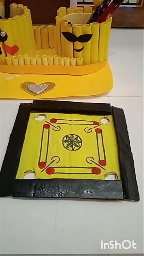 DIY Cardboard Carrom Board | Mini Carrom Board Craft ideas | Handmade Craft |