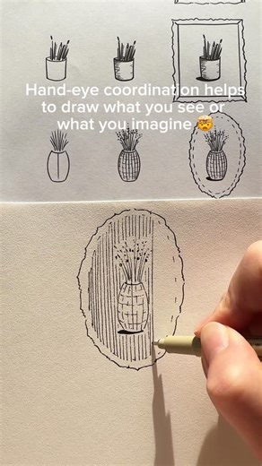 Daria Bogdanova on Instagram: "Creative Mini Frames Practice: 🖼️✍🏻 draw simple everyday objects, add a shadow and a frame, and see how anything can turn into a mini poster. It’s a fun exercise and great for hand-eye coordination and basic drawing skills. That’s why I added it to my Hand-Eye Coordination book. If you have it, check out the updates 🥳🫶 Let me know if you have any questions, and keep practicing! P.S. When you draw the lines, you can’t think of anything else for a moment - it fee