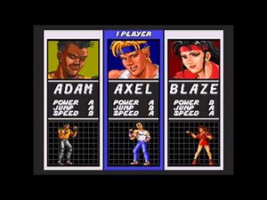 Streets of Rage 1 (Genesis) Cheat Menu