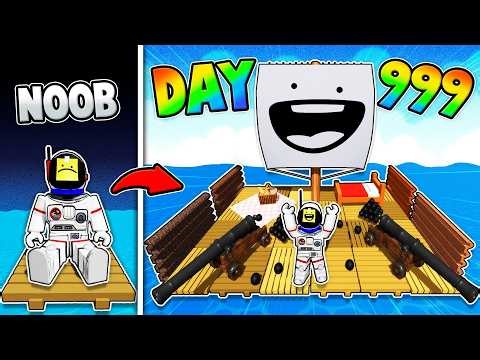 I Built a RAFT and Fought PIRATES in Roblox