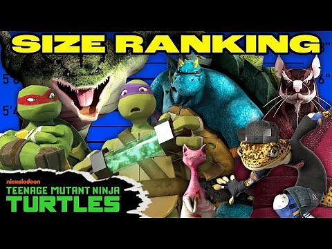 Every Hero in TMNT Ranked By SIZE 📏 | Teenage Mutant Ninja Turtles
