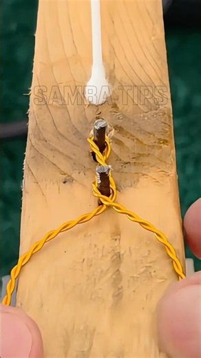 🔧 A clever weaving trick for stronger rope connections. #DIY #LifeHack #Tools #Workshop