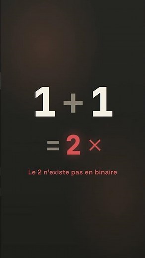 Pourquoi 1 + 1 = 10 pour un ordinateur ? 🤯