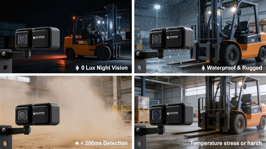 Forklift Radar Blind Spot Detection System