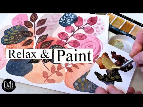A Quiet Half Hour of Painting | Relaxing Watercolor with Color Mixing Surprises