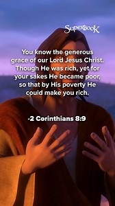 Jesus entered the world, humbled Himself, and became a man to demonstrate His love for us. ❤️ Those who put their trust in Him, become His children and are blessed with the abundant gifts He freely gives. 🙌🏻 | Superbook