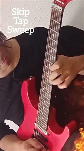Skip Tapping Sweep🎸 guitar technique #sweeppicking #guitartapping