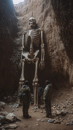 Giant 55-Foot Humanoid Skeleton Unearthed in Remote Desert Cave #archaeology #skeleton #cave | Most Amazing Top 10