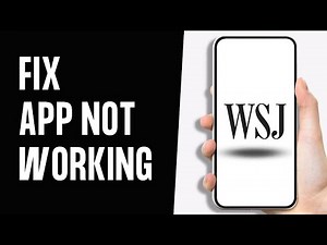How to Fix WSJ App not Working