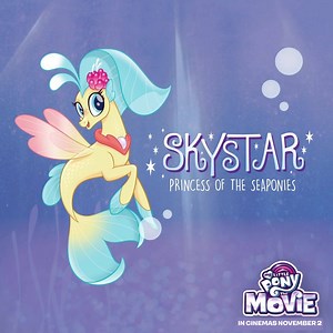 Head under the sea to meet Princess Skystar, voiced by Kristin Chenoweth, in the #MyLittlePonyMovie! 🦄💦💜 | My Little Pony: The Movie