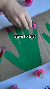 💫💅🏼💚Wicked Nail Salon 💚 💅🏼💫 Have a little one obsessed with the new Wicked movie? My girls & I love the movie and the soundtrack SO much. The music 🎶 is on repeat around here. We all love Elphaba (The Wicked Witch) & her nails and thought it would be fun to create a nail salon inspired by her. (We did this for Halloween too!) All you need is some cardboard, paint, and nail polish if you’re brave. Trace your hand multiple times and add pointy finger nails to make a witch hand. Color in t