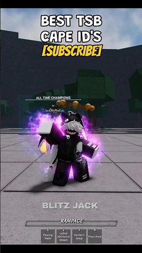 Best cape ID's in The Strongest Battlegrounds #tsb #thestrongestbattlegrounds #shorts #roblox #tsbg