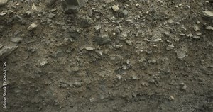 Different forms in cross section of soil horizon layers in 4k