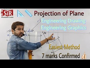 ENGINEERING DRAWING GRAPHICS (E.G.) | Projection of Plane