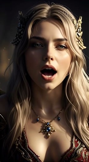 Enigmatic Elven Queen: A Mesmerizing Fantasy Portrait Animation