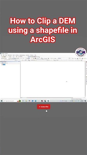 Clip DEM Using Shapefile in ArcGIS #shorts #arcgis